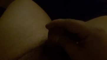 My tiny dick is wet and cum